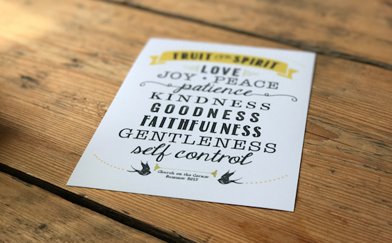 Fruit of the Spirit postcard