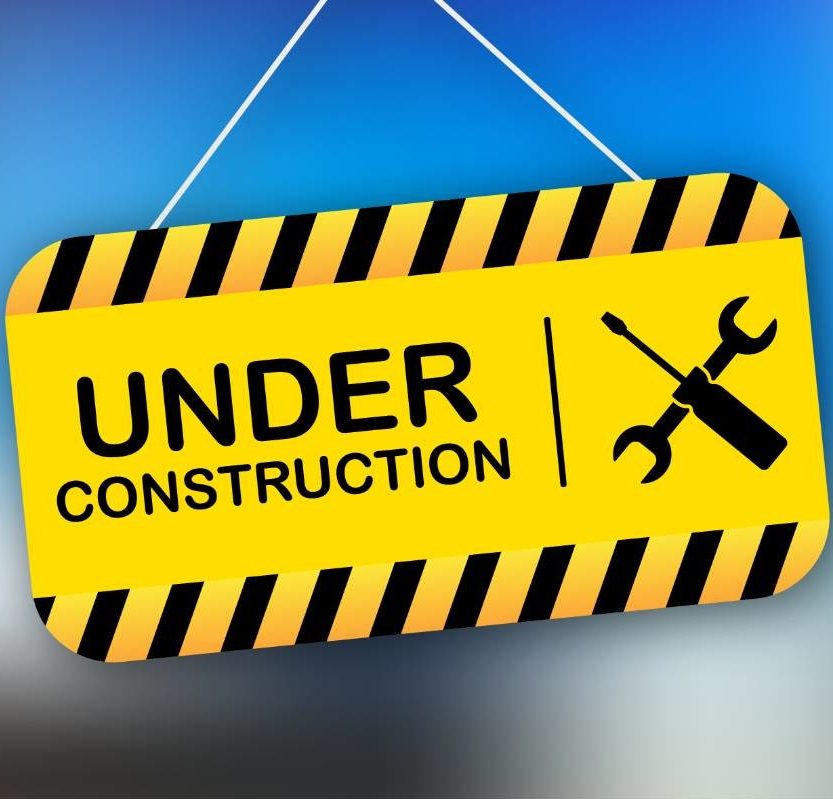 An image of a sign that says "under Construction."